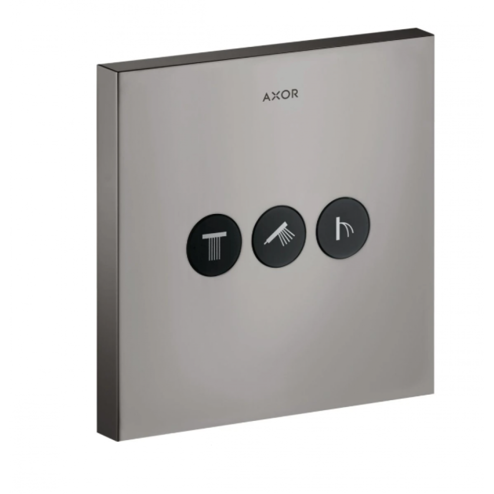 Вентиль, Axor, Axor ShowerSelect, запорный/переключающий, 3/4", цвет-полированный черный хром