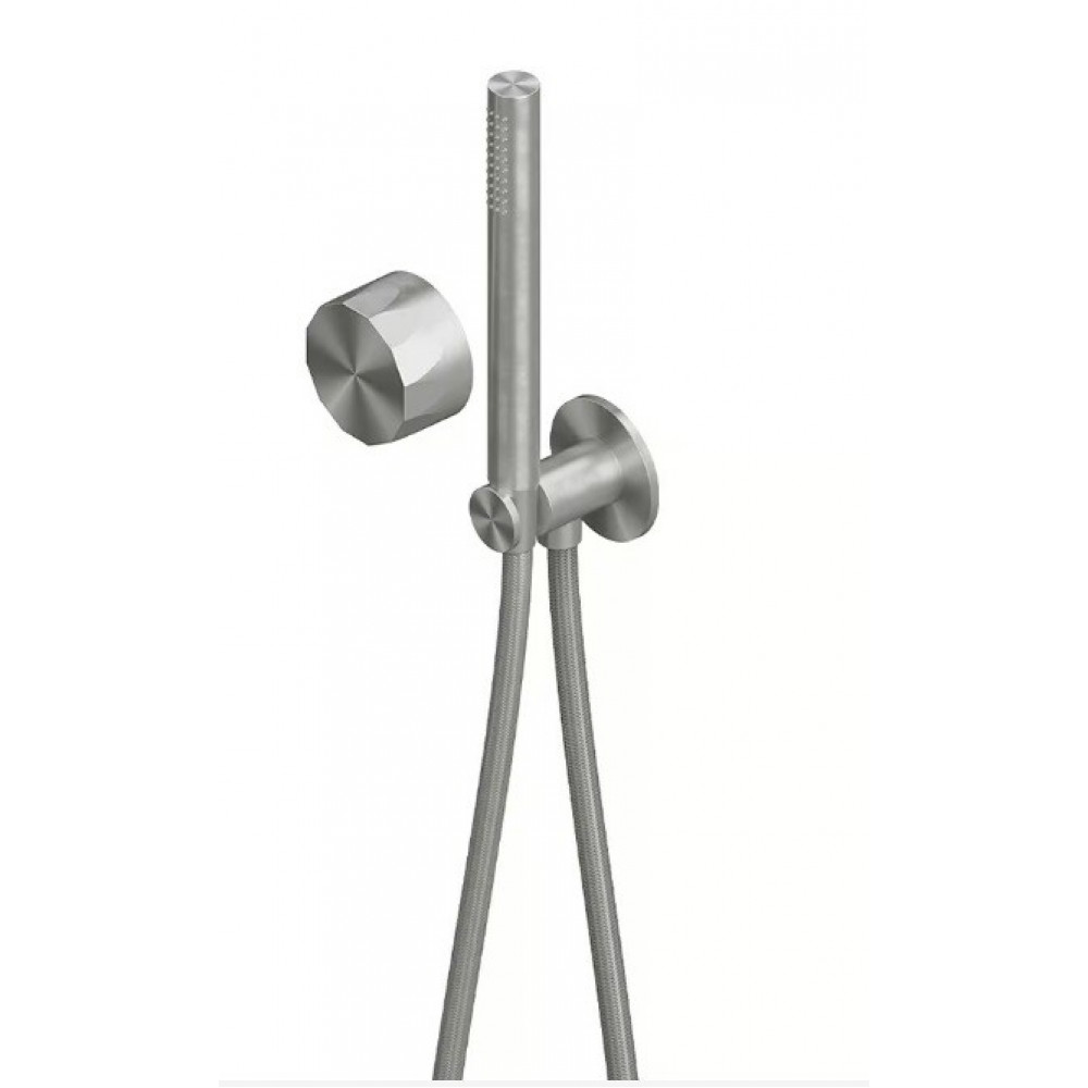Смеситель для ванны и душа, Quadro design, HB, цвет-сталь брашированная