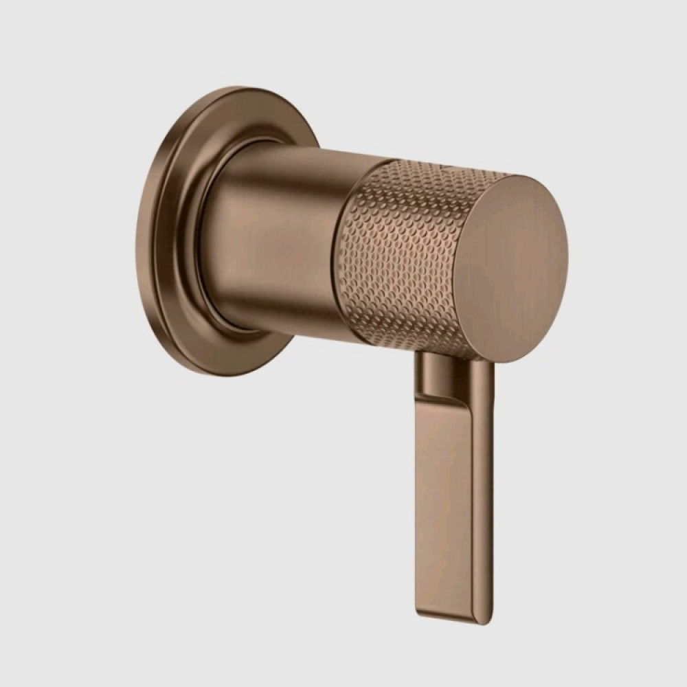 Смеситель для душа, Gessi, Inciso, на 1 потребитель, цвет-Copper Brushed PVD