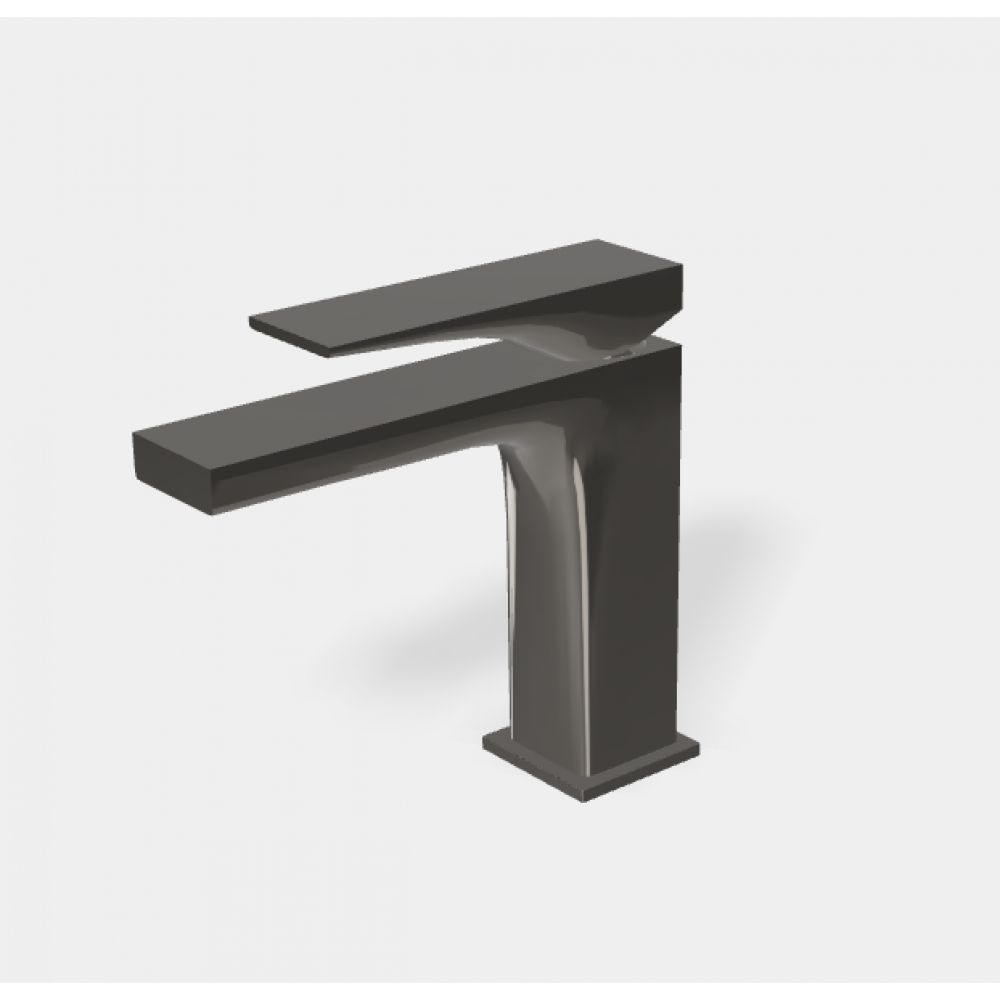 Смеситель для раковины, Fima Carlo Frattini, Zeta, цвет-чёрный хром