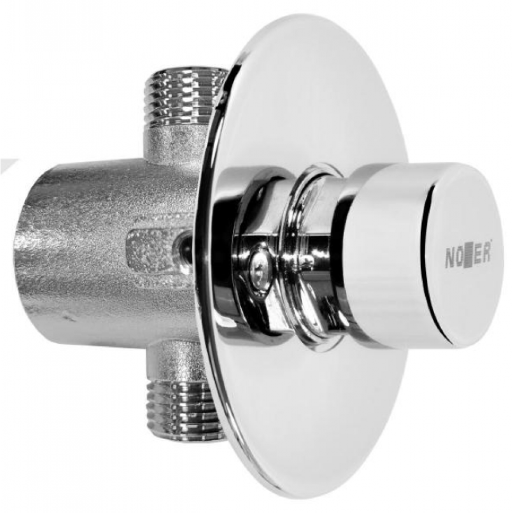 Кран для раковины/писсуара, Nofer, с таймером, цвет-хром