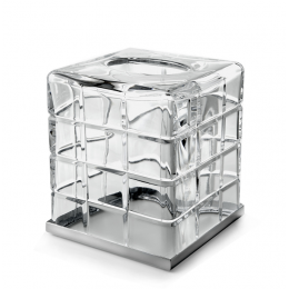 Контейнер для бумажных салфеток, 3SC, Palace, настольный, шгв 130*130*150, цвет-никель сатинированный черный матовый