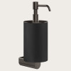 Дозатор для жидкого мыла, Gessi, Rilievo, шгв 75*121*222, цвет дозатора-Black Metal Brushed PVD/чёрный