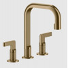 Смеситель для раковины, Gessi, Inciso, цвет-Warm Bronze Brushed PVD