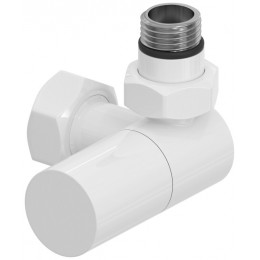 Вентиль, Сунержа, 3D, G 1/2" НР х G 3/4" НГ, правый, цилиндр, цвет-белый