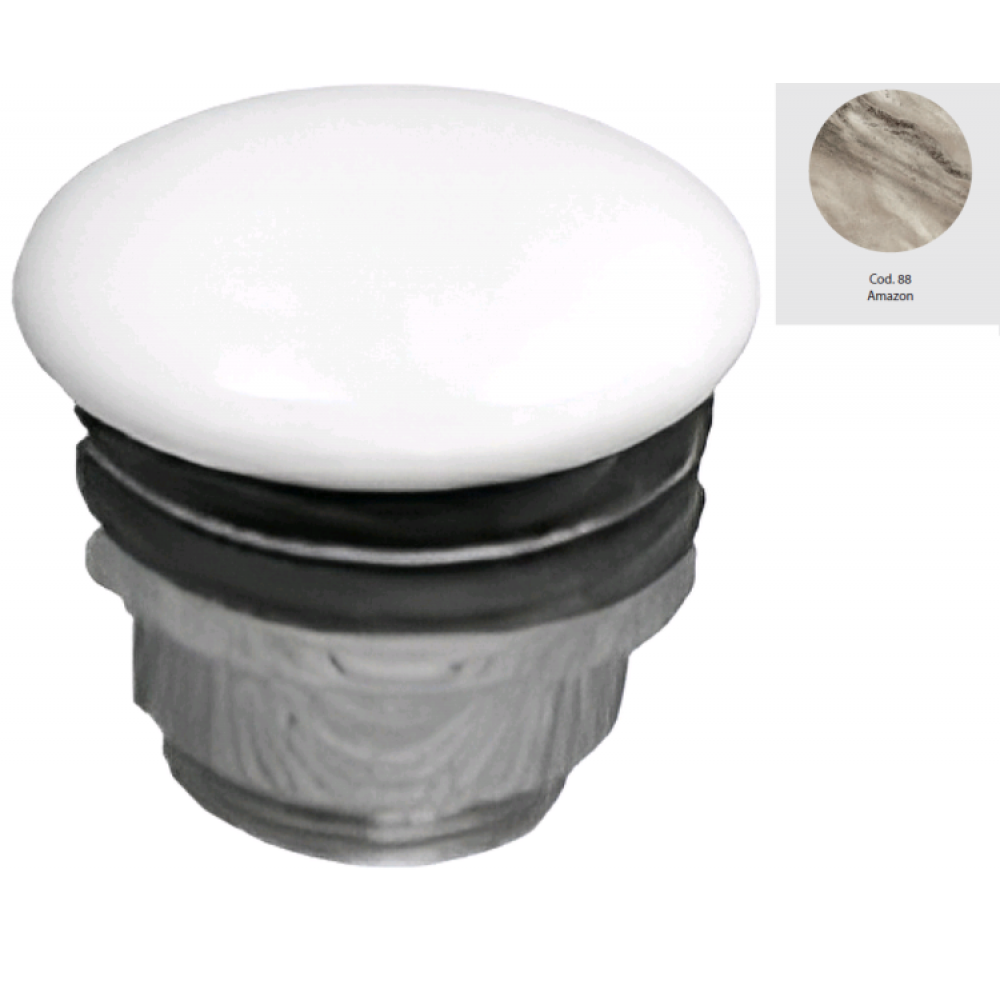 Донный клапан, Alice, для раковин, цвет-Amazon мрамор