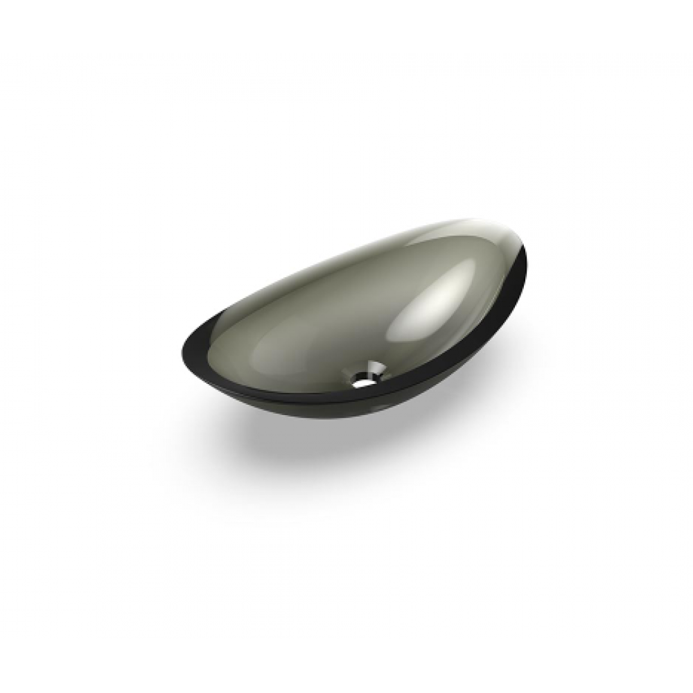 Раковина, KNIEF, Charm Shape, шгв 581*331*169, отверстия для смесителя-отсутствуют, цвет-Turmalin