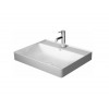 Раковина, Duravit, DuraSquare, шгв 600*470*145, отверстия для смесителя-1, WonderGliss, цвет-белый