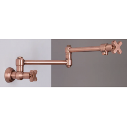 Смеситель для кухни, Nicolazzi, Monte Croce, с запорным краном, цвет-Brushed Brass