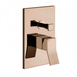 Смеситель для душа, Gessi, Rettangolo K, на 2 потребителя, цвет-Copper PVD