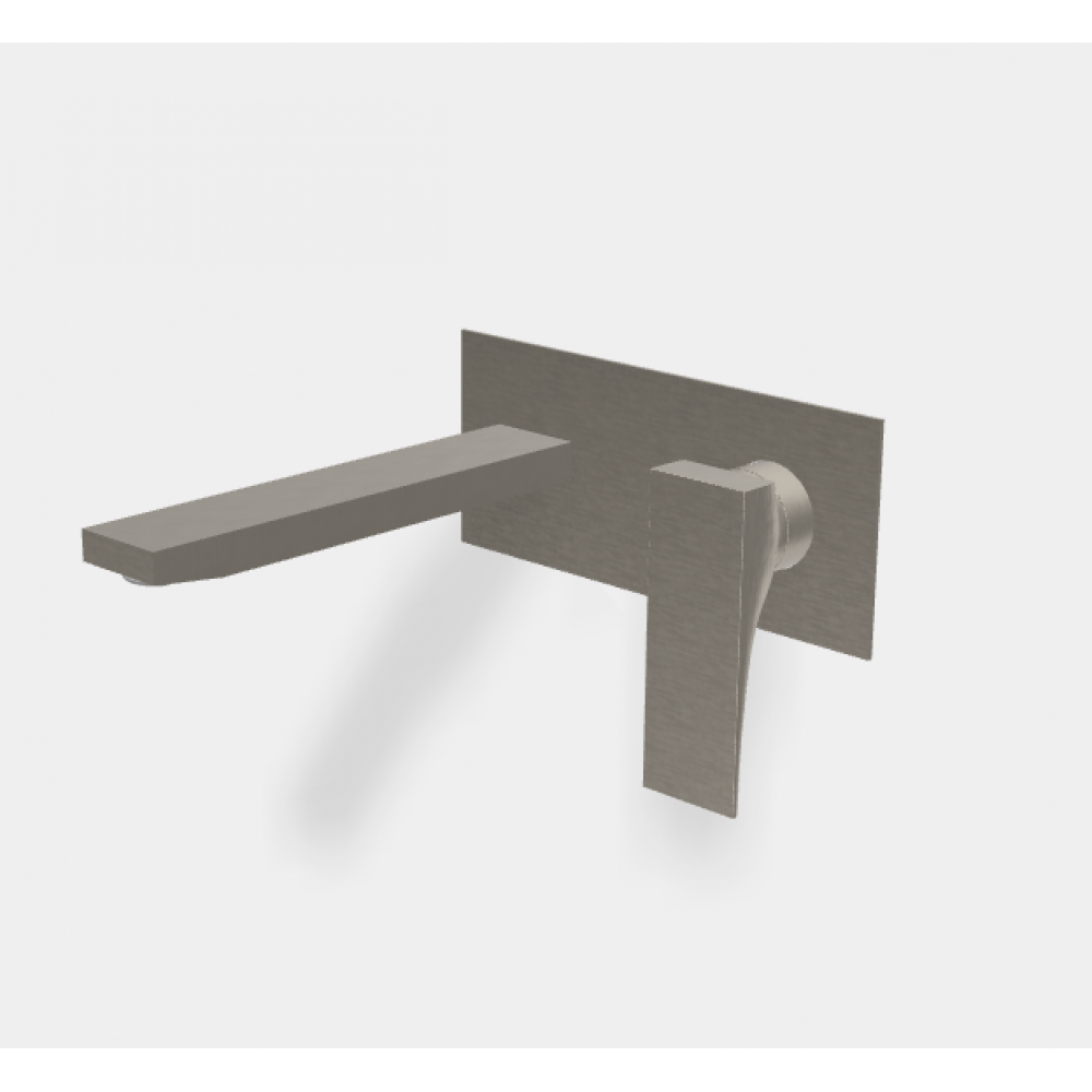 Смеситель для раковины, Fima Carlo Frattini, Zeta, цвет-брашированный никель