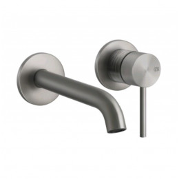 Смеситель для раковины, Gessi, 316 Trame, цвет-Steel Brushed