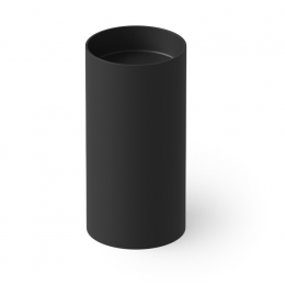 Раковина, DEA Design, Pedestal Basin, шгв 400*400*820, отверстия для смесителя-отсутствуют, цвет-черный матовый