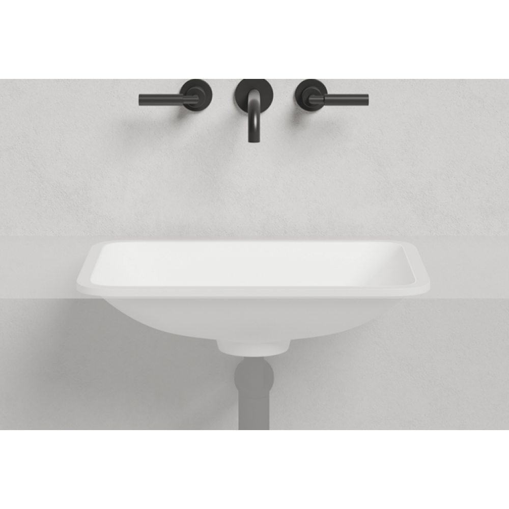 Раковина, Salini, Marea, шгв 550*400*134, отверстия для смесителя-отсутствуют, цвет-RAL 9011