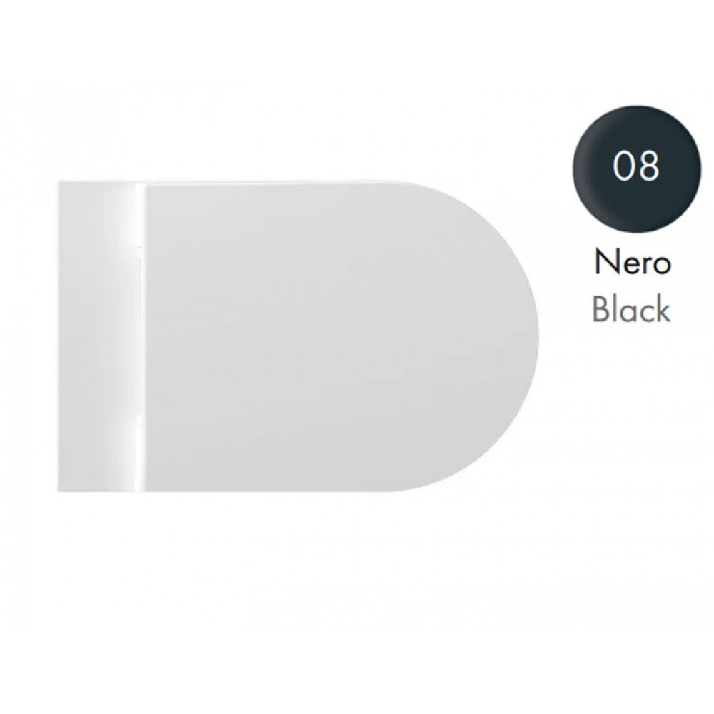 Сиденье для унитаза, Alice, Hide, шг 379*479, цвет-черный матовый