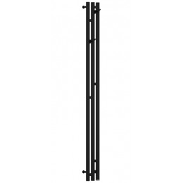 Полотенцесушитель, Сунержа, Терция 3.0, шгв 138*74*1500, нижнее справа, МЭМ, цвет-черный матовый