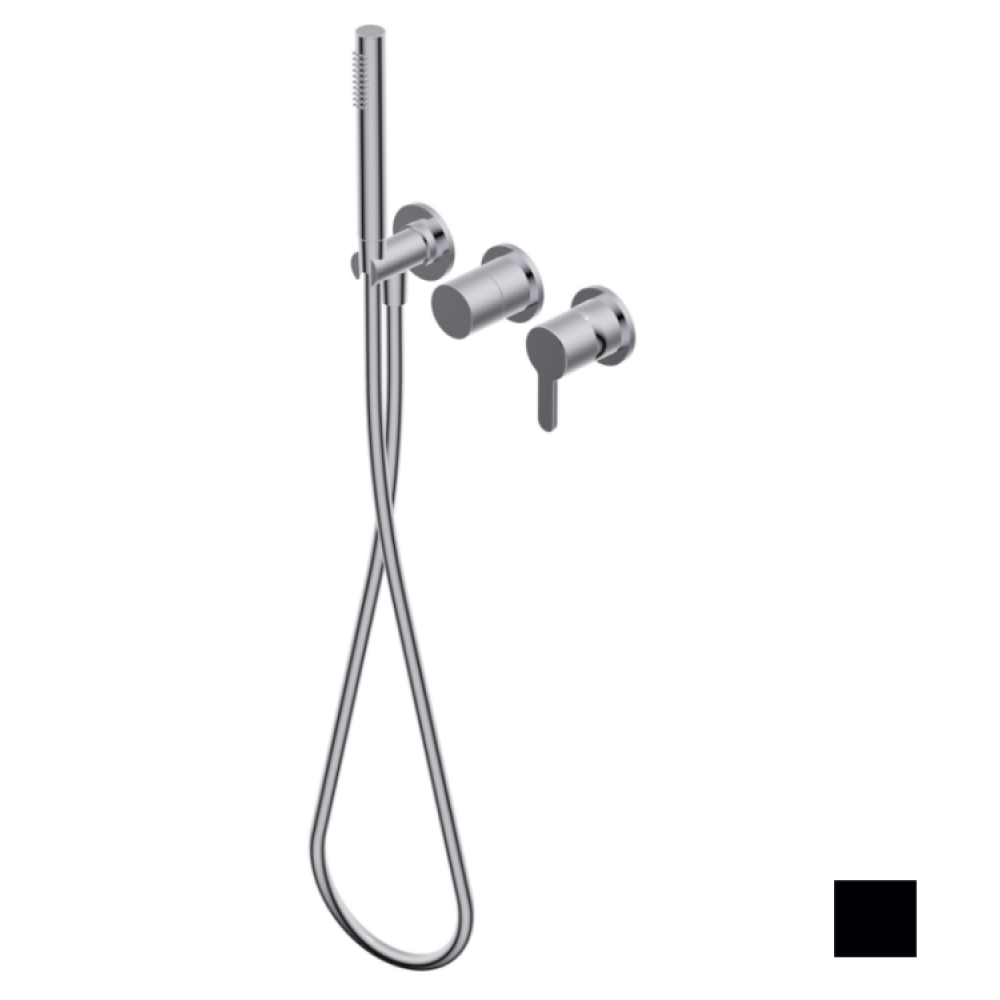 Смеситель для душа, Ritmonio, Diametro35 Elegance, цвет-черный