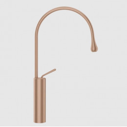 Смеситель для раковины, Gessi, Goссia, цвет-Copper Brushed GHRC