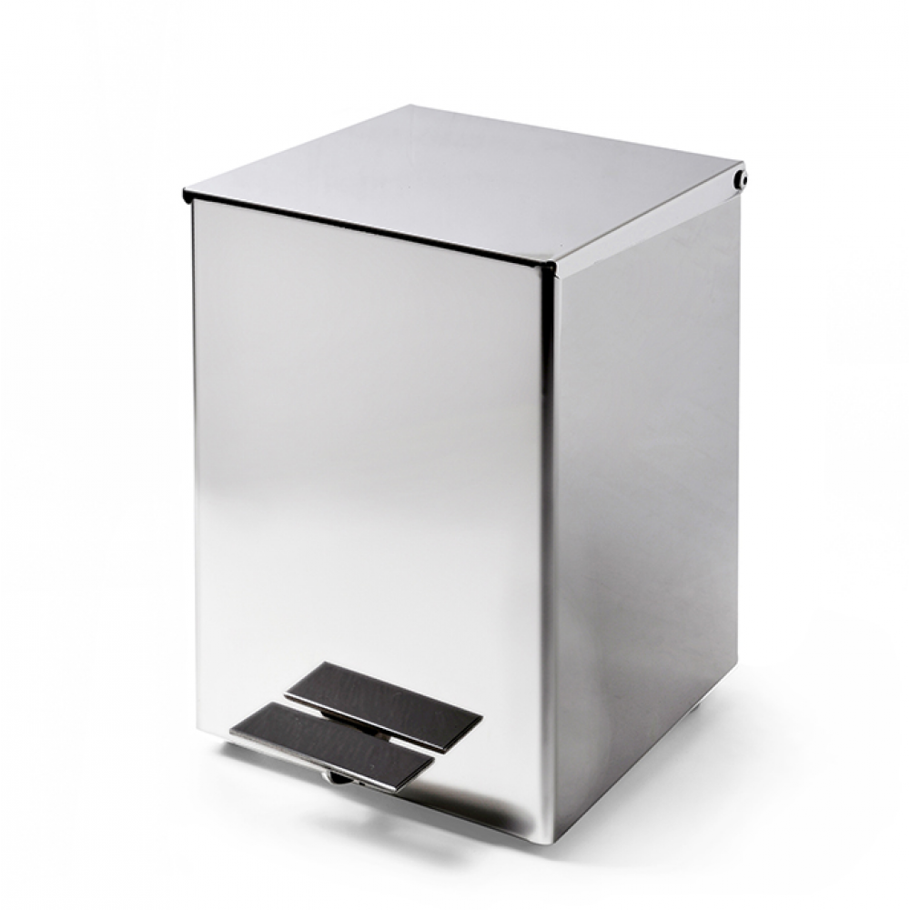 Ведро мусорное, 3SC, Metal Quadra, шгв 180*220*260, цвет-хром