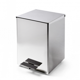 Ведро мусорное, 3SC, Metal Quadra, шгв 180*220*260, цвет-хром