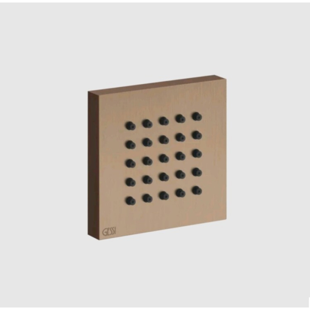 Форсунка, Gessi, Body Jets, цвет-Copper Brushed PVD