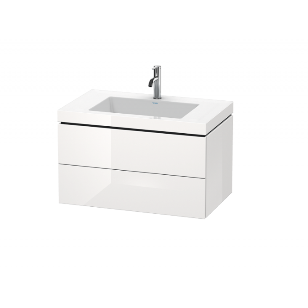 Тумба под раковину, Duravit, L-Cube, шгв 800*480*500, раковина-в комплекте, цвет-белый глянцевый