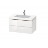 Тумба под раковину, Duravit, L-Cube, шгв 800*480*500, раковина-в комплекте, цвет-белый глянцевый