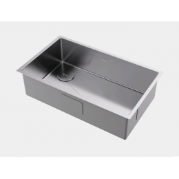 Мойка, Omoikiri, Taki 74-U/IF-L-IN Side, шгв 740*440*200, отверстия для смесителя-отсутствуют, цвет-сталь