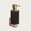 Дозатор для жидкого мыла, Gessi, 316, шгв 75*149*218, цвет дозатора-Warm Bronze Brushed PVD/чёрный