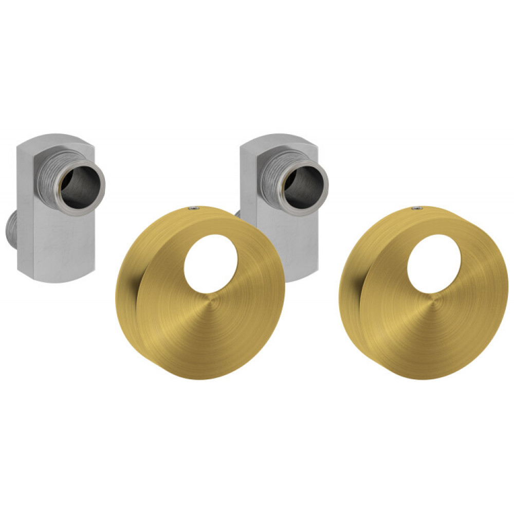 Эксцентрик, Сунержа, TUBE, присоединительный размер-НР G 1/2" / НР G 3/4", цвет-латунь состаренная