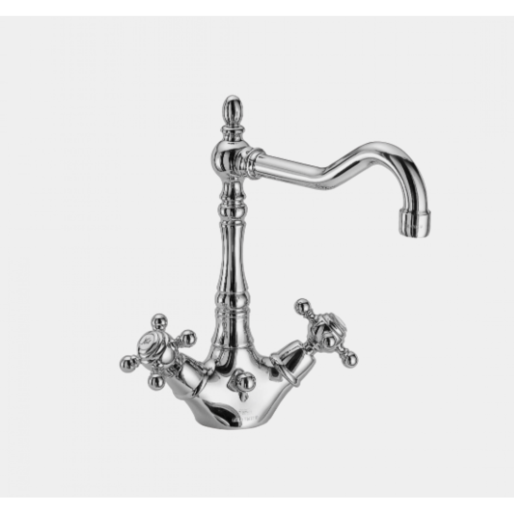 Смеситель для раковины, Fima Carlo Frattini, Elizabeth, цвет-бронза античная