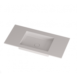 Раковина, MOBO, Normal, шгв 604*465*12, расположение-по центру, отверстия для смесителя-отсутствуют, цвет-белый матовый