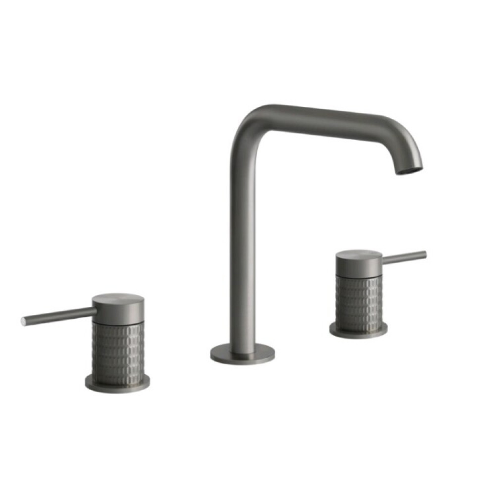 Смеситель для раковины, Gessi, 316 Meccanica, цвет-Steel Brushed
