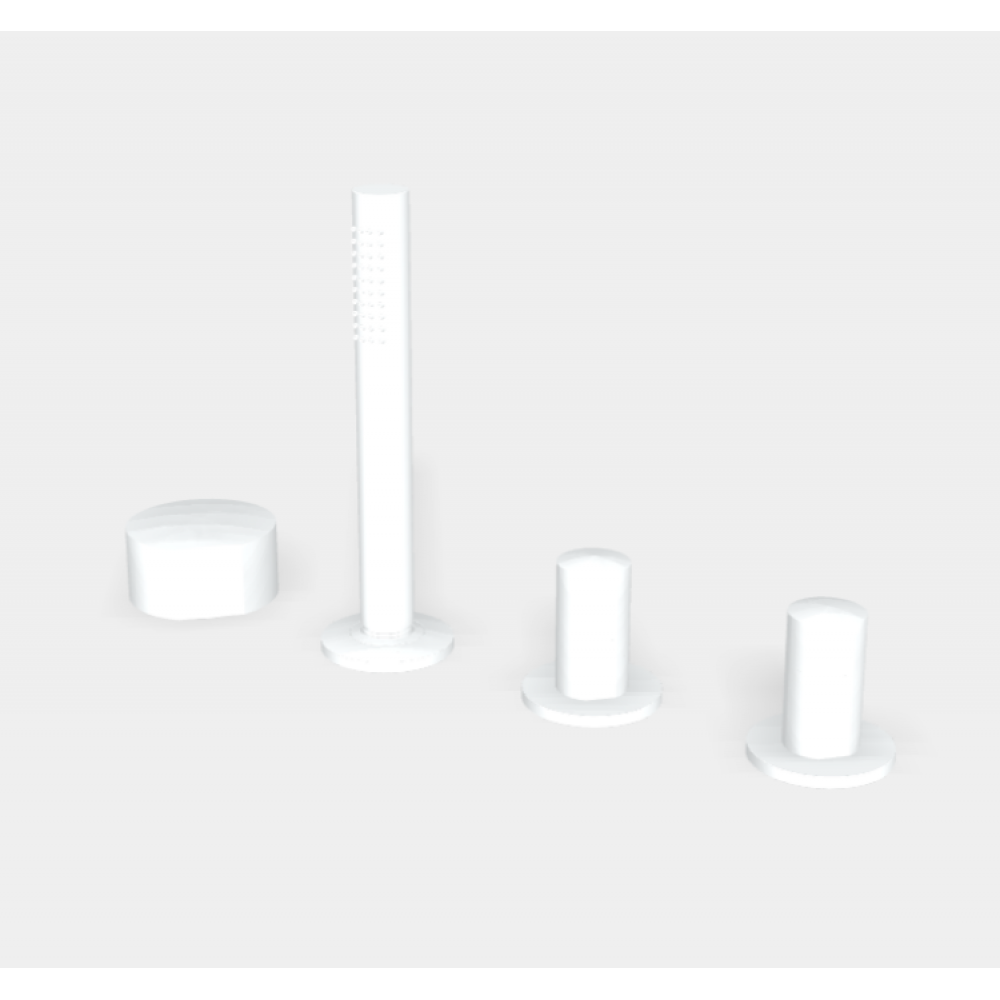 Смеситель для ванны и душа, Fima Carlo Frattini, So, цвет-белый матовый