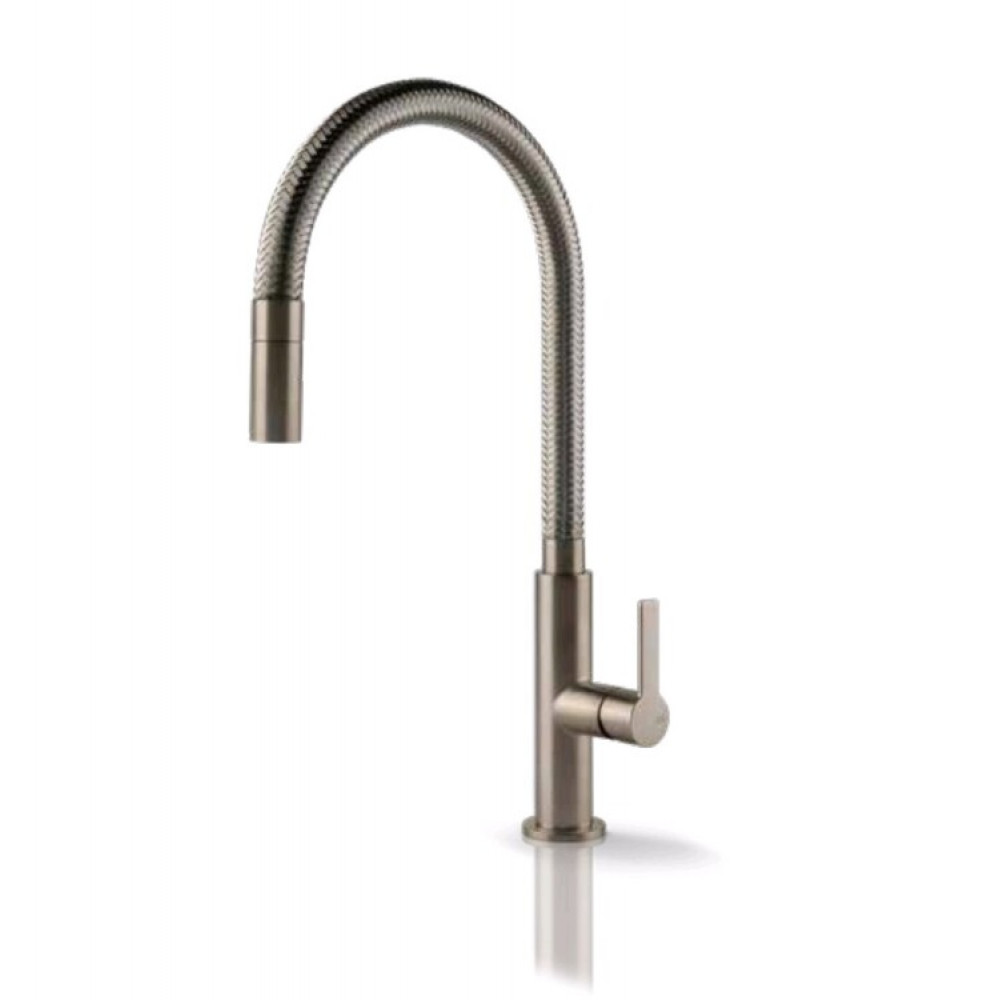Смеситель для кухни, Gessi, Mesh, цвет-Finox Brushed Nickel