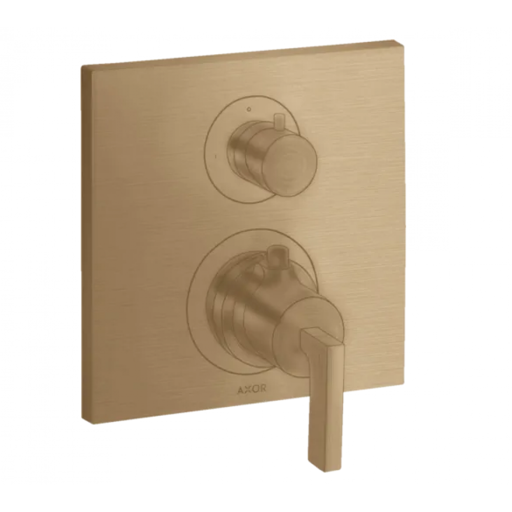 Смеситель для душа, Axor, Axor Citterio, на 1 потребитель, цвет-шлифованная бронза