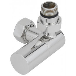 Вентиль, Сунержа, 3D, G 1/2" НР х G 3/4" НГ, правый, цилиндр, цвет-RAL 9011 Графитовый чёрный