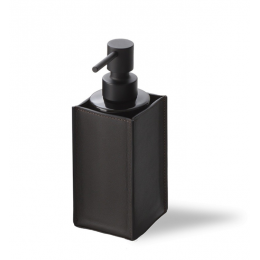 Дозатор для жидкого мыла, Decor Walther, Nappa, шгв 65*90*190, цвет-черно-коричневый/черный матовый