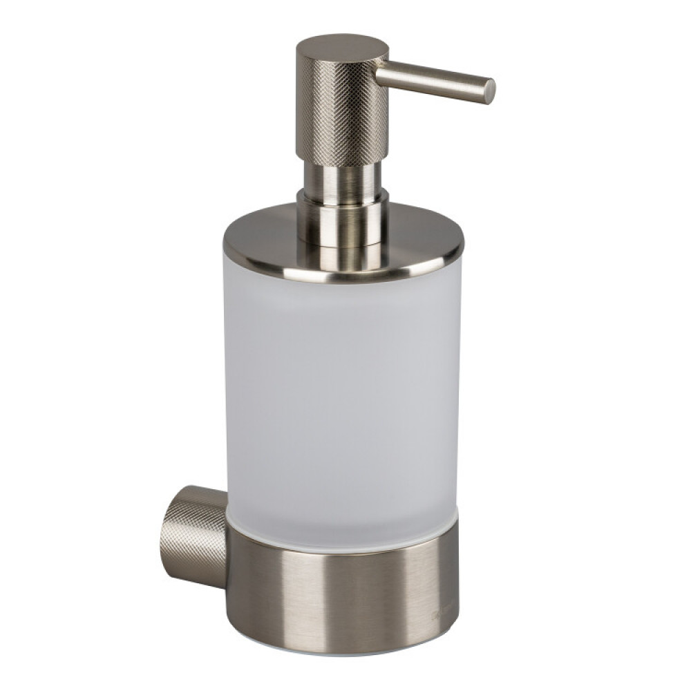 Дозатор для жидкого мыла, Splendy, Passion, нажимной сверху, шгв 73*106*181, цвет дозатора-никель брашированный