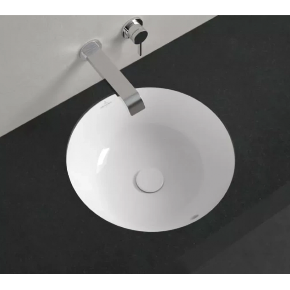 Раковина, Villeroy&Boch, Architectura, шгв 460*460*175, отверстия для смесителя-отсутствуют, цвет-альпийский белый