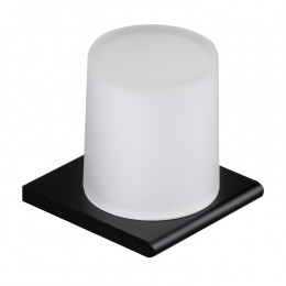 Дозатор для жидкого мыла, Splendy, Inspiration R, нажимной снизу, шгв 95*100*120, цвет дозатора-черный матовый