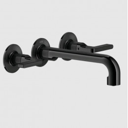 Смеситель для раковины, Gessi, Inciso, цвет-Black Metal PVD