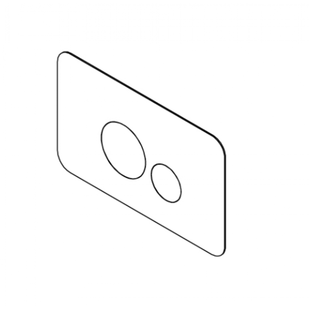 Клавиша смыва, Ritmonio, Без коллекции, для унитаза, шгв 260*8*160, цвет-Brushed Champagne Stainless Steel PVD