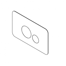 Клавиша смыва, Ritmonio, Без коллекции, для унитаза, шгв 260*8*160, цвет-Brushed Champagne Stainless Steel PVD