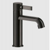 Смеситель для раковины, Gessi, Inciso, цвет-Black Metal Brushed PVD