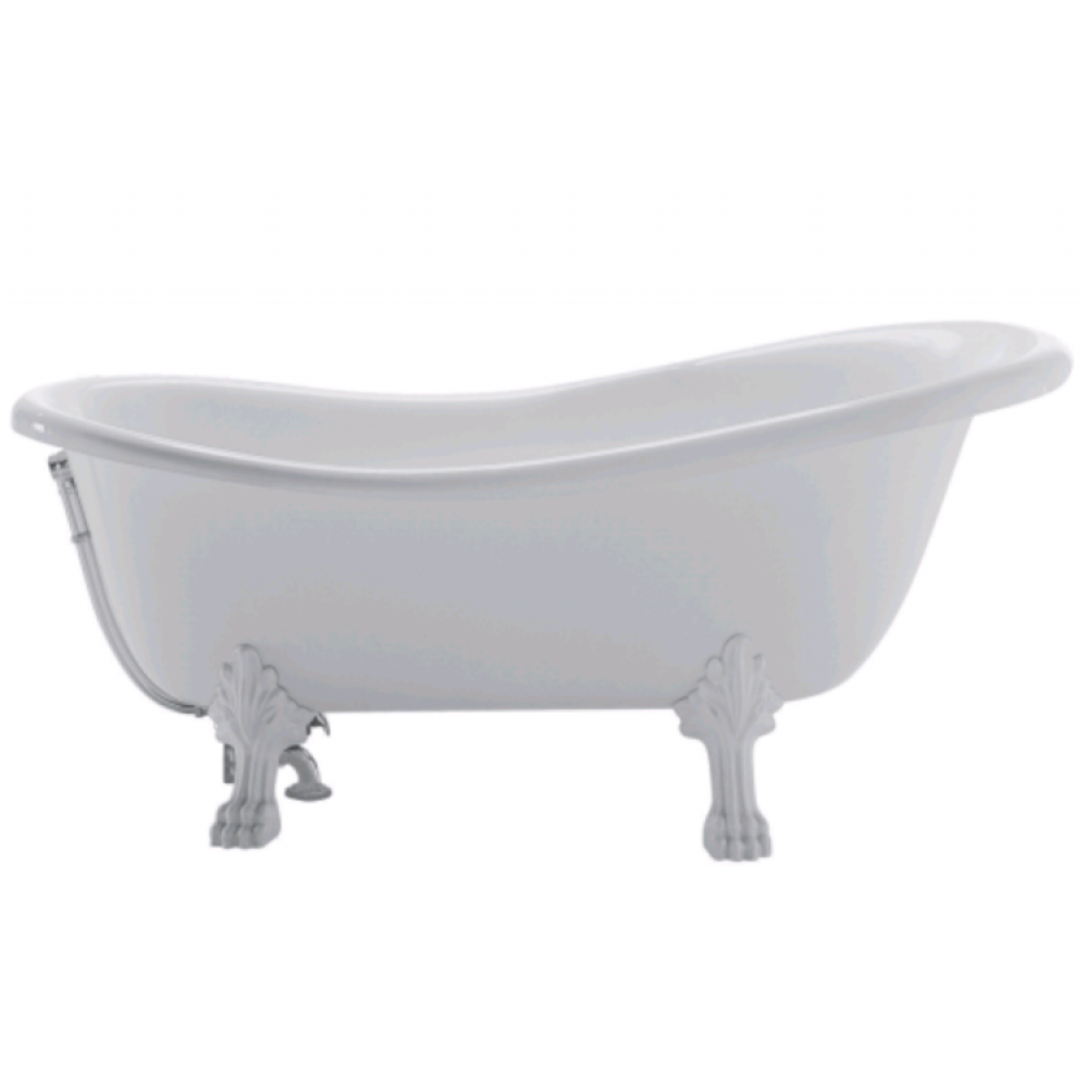 Ванна, Globo, Paestum, шгв 1700*800*720, цвет-белый/хром