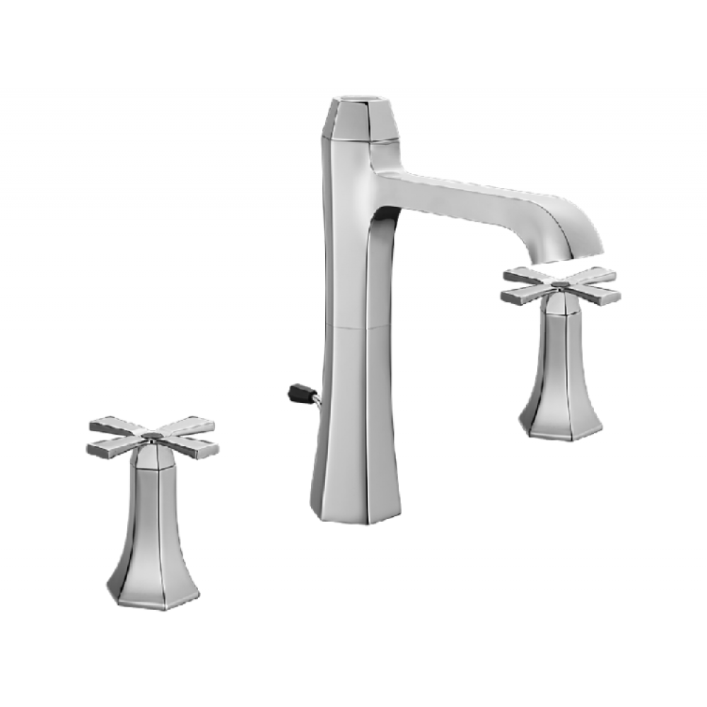 Смеситель для раковины, Cisal, Chérie, цвет-Chrome/Night Black