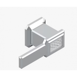 Вентиль, THG, Metropolis Clear crystal with lever, цвет-никель