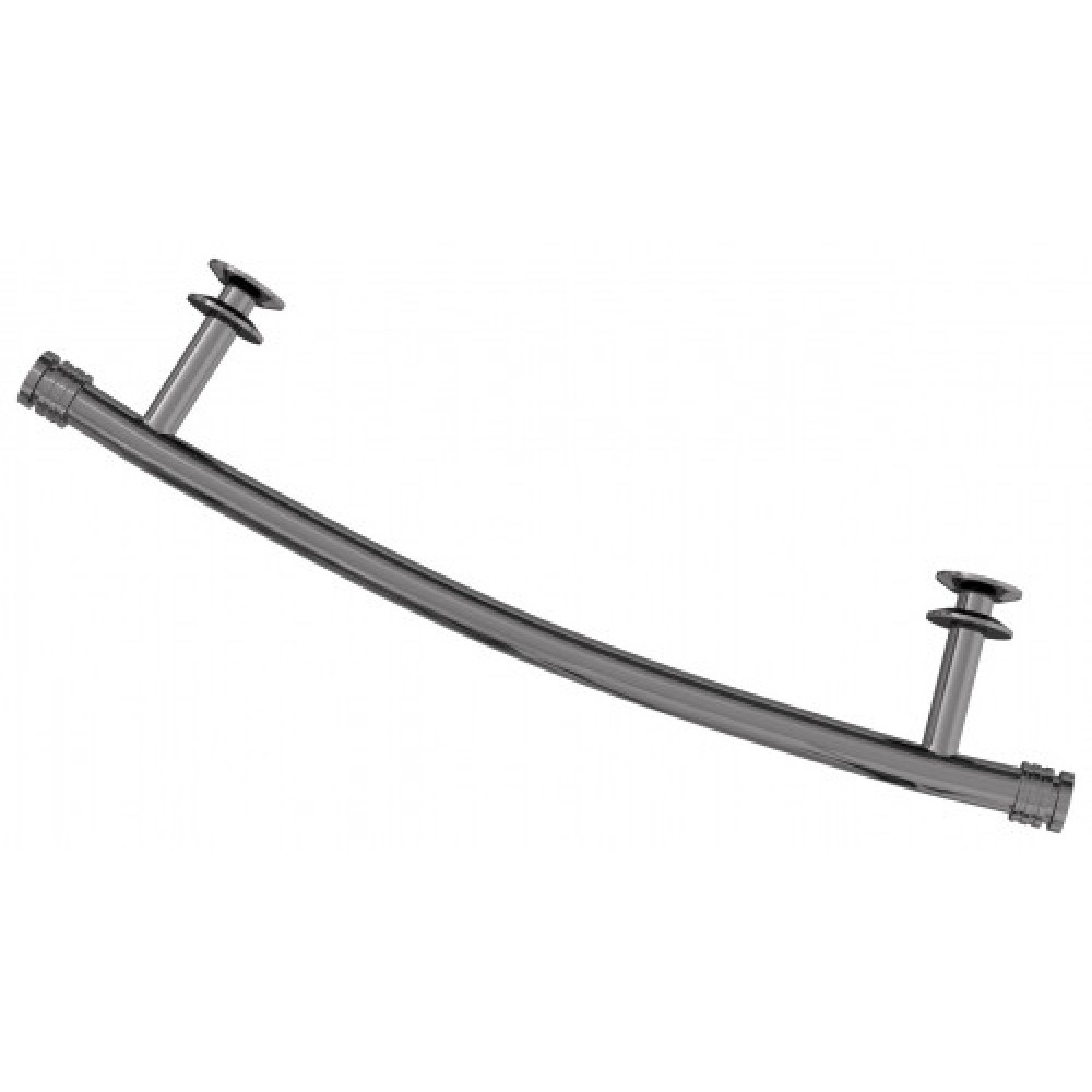 Полка выгнутая, Сунержа, материал-нержавеющая сталь, цвет-черный хром