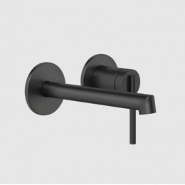 Смеситель для раковины, Gessi, Ingranaggio, цвет-черный матовый